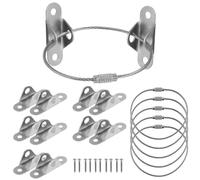 WATIIFUFU 6 ensembles Lot de Sangles de Fixation Murale Anti-basculement pour Meubles Acier Robuste Ancrages Résistants Aux Tremblements de Terre Sécurité Renforcée pour Protection des