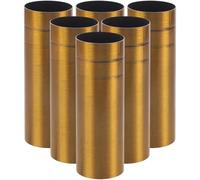 WATIIFUFU 6 pièces Cache-fil pour Lustre Métal Bronze Antique Manchons de Douille pour Lampe Bougie Accessoires pour Lampes Suspendues et Cristal Protection et Esthétique pour Supports de