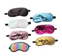 WATIIFUFU 7pièces Masque De Sommeil Lot Pour Yeux Bandeau De Voyage Sieste Pyjama Accessoire De Fête Lumière Dormir Rapidement
