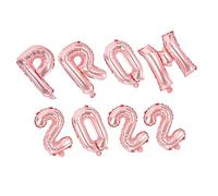 WATIIFUFU 8 Pièces Ballons de Graduation Aluminium Rose Or Prom Décorations pour Fête de Remise des Diplômes Kit Ornements et pour Salle de Classe et