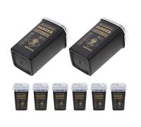 WATIIFUFU 8 Pièces Boîte de Collecte pour Objets Tranchants 8 Pièces, Conteneur Sécurisé Noir 15 X 10 Cm avec Couvercle Verrouillable, Poubelle Portable pour Aiguilles, Usage Domestique