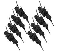 WATIIFUFU 8pièces Lacets Plats Noirs de Rechange de Large pour Baskets et Chaussures de Course Lot de Imperméables et Résistants