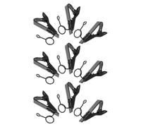 WATIIFUFU 9pcs Clip Micro-cravate en Fer Noir Ressort, Design Compact et Installation Rapide, Support Professionnel pour Conférences et Interviews