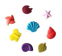 WATIIFUFU à Ventouse en Silicone Motifs Feuille et Conque Lot de 8 Lavables, Accessoires Originaux pour Verre à Vin pour Fêtes en ou Cocktails