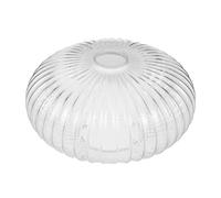 WATIIFUFU Abat-jour en Verre Transparent 250x150 Mm à Rayures, Abat-jour Suspendu pour Luminaire, Cache-ampoule Décoratif pour Salon Cuisine, Remplacement Abat-jour de Lustre, Éclairage Doux