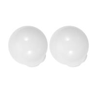 WATIIFUFU Abat-jour Sphérique Lait Blanc 2 Pièces D100mm pour Lampadaire Extérieur, Cache-ampoule Résistant aux Intempéries, Accessoire D’éclairage Jardin et Terrasse