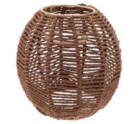 WATIIFUFU Abat-jour Suspendu en Corde de Papier Tressée Marron, Style Chinois, Diamètre Moyen, Diffusion Lumineuse Anti-éblouissement, pour Salle à Manger, Salon ou Restaurant, Luminaire