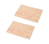 WATIIFUFU Autocollants pour Clavier Et Ordinateur Portable Protégez Et Décorez Votre Pc Autocollants avec Lettrage Anglais