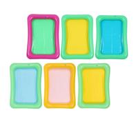 WATIIFUFU Barre à Glace Gonflable 6pcs en Pvc Légère et Compacte pour Buffet Réfrigéré, Plateaux de Service pour Fête Plage Couleur Aléatoire