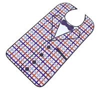 WATIIFUFU Bavoir de Protection Imperméable en Polyester pour Adultes et Personnes Âgées, Léger Grosse Surface de Couverture, pour Repas et Protection des Vêtements