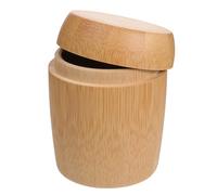 WATIIFUFU Boîte à Cotons-Tiges en Bambou Naturel Récipient de Stockage Trous Design Compact et Écologique Porte-Cure-Dents Ménager Cuisine Restaurant et Salle de Bain Nettoyage Facile