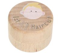 WATIIFUFU Boîte à Souvenirs Trousse Mémoire Design Adorable en Bois pour Première Coupe de Cheveux Bébé Garçons et Filles pour Nursery et Décoration