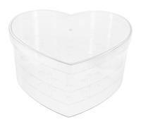 WATIIFUFU Boîte de Compositions en Acrylique de Cœur, Coffret Cadeau Saint-valentin, Présentation Élégante de Fleurs