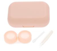 WATIIFUFU Boîte de Rangement avec Miroir Intégrée pour Lentilles de Contact Légère Design Compact en Abs et Transport Facile pour Usage Extérieur Votre Paquet