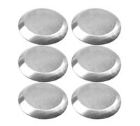 WATIIFUFU Bouchons pour Évier Cuisine Design Classique Lot de 6 en Acier Inoxydable Argenté, Couvercles de Trou Étanches Faciles à Installer Cuisine et Restaurants