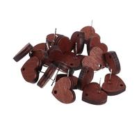 WATIIFUFU Boucles D'oreilles Saint-valentin Vintage 20pcs Forme de Cœur en Bois Métal pour Fabrication DIY Adaptées aux Peaux Sensibles Usage Quotidien