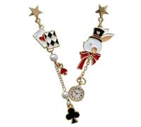 WATIIFUFU Boucles Oreilles Goutte Femmes Asymétriques Légères Argent Lapin Mignon Bijoux pour Filles et Femmes