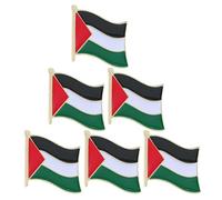 WATIIFUFU Broches Drapeau Palestinien et Épingles Palestine en Alliage Métal, Accessoires Polyvalents pour Vêtements et Chapeaux, Lot de 6 Pièces Stylées et Uniques
