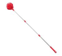 WATIIFUFU Brosse à Toile D'araignée avec Manche Long 1,4 Mètre, Tête à Poils Rigides, Brosse Rouge pour Nettoyage de Plafonds Hauts, Murs et Extérieur, Outil Polyvalent pour Poussière