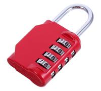 WATIIFUFU Cadenas à Combinaison Portable Rouge, Alliage de Zinc Haute Résistance, Petite Taille, pour Casier de Gym, Valise et Boîte à Outils, Serrure Multifonctionnelle Sécurisée