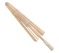 WATIIFUFU Cadre de Parapluie en Papier Huilé Beige Armature en Bambou Stable, Facile à Assembler pour Parapluie Moderne, pour Fêtes de Mariage et Événements Spéciaux