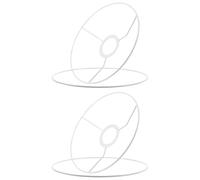 WATIIFUFU Carcasse Abat Jour en Fil de Fer Blanc Robuste pour Douille E27, 2 Sets Pratiques Adaptés aux Projets DIY Lampes et Cafés