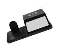 WATIIFUFU Chargeur sans Fil 15W Rapide avec Horloge et Veilleuse Intégrées Station de Charge pour Smartphone Bureau et Table de Chevet Design Compact Noir