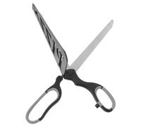 WATIIFUFU Ciseaux à Pizza en Acier Inoxydable Noir-gris, Trancheuse Antiadhésive avec Pelle Amovible, Outil Multifonction pour Découpe Facile de Pizza, et Légumes, Usage Familial Cuisine