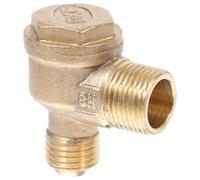 WATIIFUFU Clapet Extrémités Filetées Anti-retour en Laiton 2 Voies, Résistant la Corrosion Accessoire Pneumatique Fiable pour Compresseur D'air sans Huile