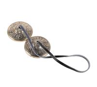 WATIIFUFU Cloche de Yoga Tibétaine en Cuivre 45 CM - Cymbales Tingsha Népalaises Miniatures Instrument de Percussion pour Contemplation Carillon Sonore de Relaxation et Sonothérapie