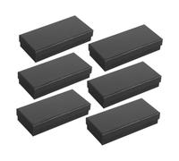 WATIIFUFU Coffret à Montres 6 Pièces en Papier Multifonctionnel Organisateur de Montres Portable Boîte d'emballage Hommes Léger et Solide Usage Voyage et Présentation Compatible Plusieurs Tailles