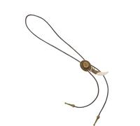 WATIIFUFU Collier Cravate Bolo Western pour Homme et Femme Pendentif en Dent Vintage Chaîne Longue en Corde Hypoallergénique Accessoire Mode Polyvalent pour Pull et Chemise