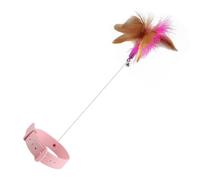 WATIIFUFU Collier pour Chaton Interactif en Matériau Synthétique, Bâton à Chatouiller pour Chat Activant Les Instincts Naturels Lors du Jeu