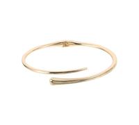 WATIIFUFU Collier Ras-du-cou Métallique Simple Doré Pour Femme, Manchette Géométrique Ouverte à Ressort, Style Punk Minimaliste, Bijou Pour Soirée Et Usage Quotidien, Taille Ajustable