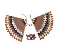 WATIIFUFU Costume de Chouette Feutre pour Garçon Fille Tenue Doiseau Réaliste pour Jeux de Rôle Masques Daigle et Perroquet Déguisement Halloween pour et