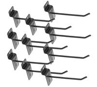 WATIIFUFU Crochets pour Panneaux Perforés 10 CM Lot de 10, Crochets Universels en Métal pour Étagères de Magasins et Accessoires Mobiles