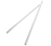 WATIIFUFU de Batterie Stabilité et Usage Polyvalent 5a en Alliage D'aluminium Argenté, Paire pour Garçon et Filles et Étudiants Lors de Concerts et Performances de Groupe