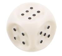 WATIIFUFU Dés Tactiles pour Aveugles en Plastique Blanc, Accessibles pour Jeux Éducatifs et Divertissement Portable, Points en Relief pour Joueurs Malvoyants