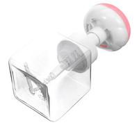 WATIIFUFU Distributeur de Savon Moussant Rechargeable pour Salle de Bain Flacon Pompe Mousseur Transparent pour Savon Mains et Gel Design Compact et Réutilisable