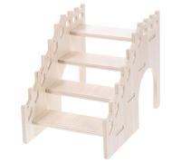 WATIIFUFU Échelle en Bois pour Petits Animaux sans Écharde Cachette Multifonctionnelle pour Cage de Hamster et Chinchilla
