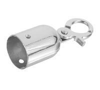 WATIIFUFU Embout de Corde avec Crochet Acier Inoxydable Butée de Fin pour Fixation Sécurisée Embout Argenté pour Barrières et Contrôle de Foule