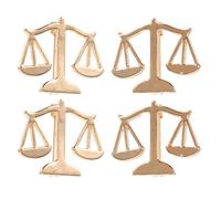 WATIIFUFU Épinglette Unisexe en Alliage Or à Thème Justice, Lot de 4 Pièces, Accessoire Étudiant et Professionnel pour Cérémonie de Remise des Diplômes et Événements Formels