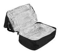 WATIIFUFU Frais Lunch Bag Repas lunchbag de Repas à Couches pour bébé à Lunch congélateur à Main Refroidisseur de déjeuner Sacs Polyester Black