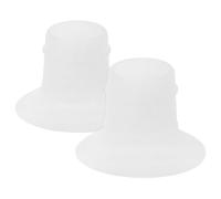 WATIIFUFU Inserts de Bride de Pompe en Silicone Lavable 2 Pcs, Adaptateurs Manuels 28 MM à 24 MM, Protections Moulées Mate Petite Taille, Confort Peau, Compatibles Tire-Lait Portables pour