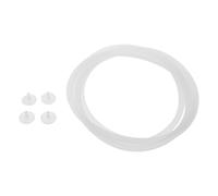 WATIIFUFU Joint D’étanchéité en Silicone Souple pour Boîte à Lunch, Kit de 8 Pièces avec Joints Ronds 13 Cm et Bouchons à Trou de 0,35 Cm, Accessoires de Remplacement pour Couvercles,