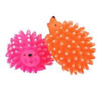 WATIIFUFU Jouets pour Chiens Qui couinent en Latex 2Pcs, Jouets interactifs pour Chiots et Chiens, Nettoyage des Dents, Stimulation mentale et Physique, Couleur Jaune Couleur Aléatoire