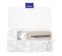 WATIIFUFU Kit de 25 Paires de Plaquettes Nasales en Silicone Souple pour Lunettes Coussinets Antidérapants, Accessoires de Réparation Complets, Confort pour Montures de Vue et Solaire,