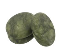 WATIIFUFU Kit de 3 Pierres de Massage Naturelles D’olivier 5x6 Cm - Pierres Chaudes pour Massage du Visage et Corps - Accessoires Polyvalents pour Spa et Bien-domicile