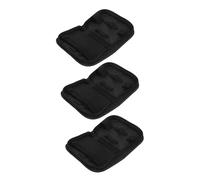 WATIIFUFU Kit de Rangement pour Diabétiques 3 Pièces - Pochette Noire en Tissu Oxford Imperméable Étui Isotherme Lavable Compartiments Multiples Paquet Portable pour Stylo à Insuline et