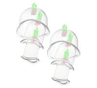WATIIFUFU Kit de Ventouses Thérapeutiques Chinoises 6pcs en Plastique Formes en U et C pour Massage Corporel Précis et Couverture Complète à Domicile Salle de Sport